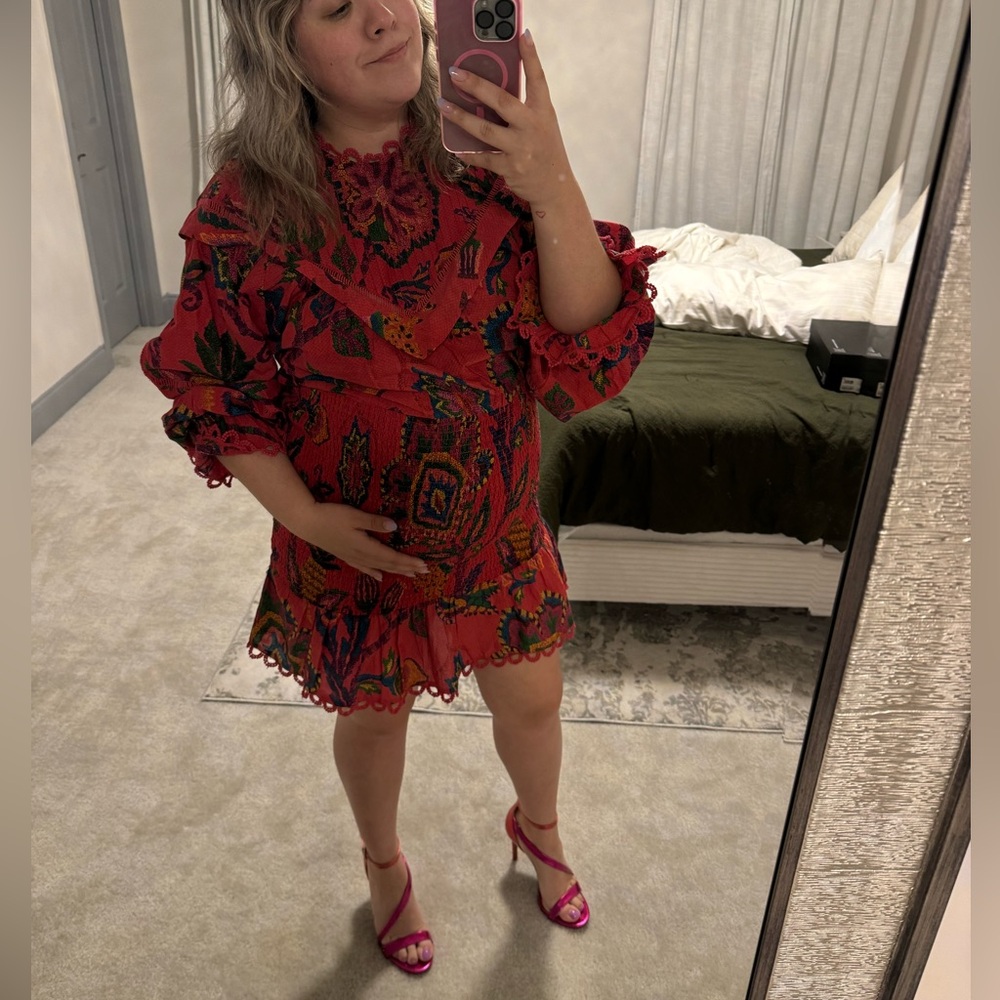 Farm Rio Tapestry Mini Dress - Picture 12 of 14